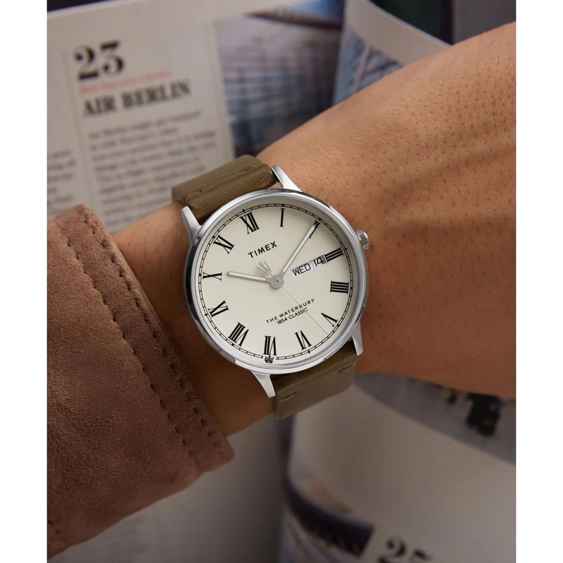 Timex Quarzuhr Quarz-Analoguhr Waterbury Classic braun(Image 6)