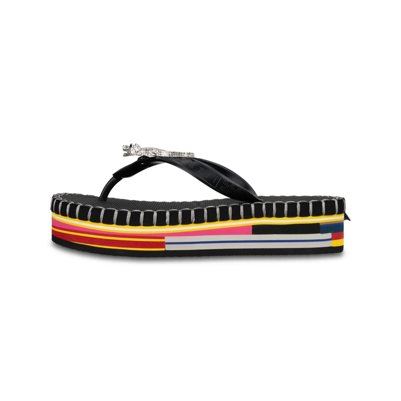 UZURII Flip Flops flip flop Crocodile Colorful Black schwarz(Image 2)