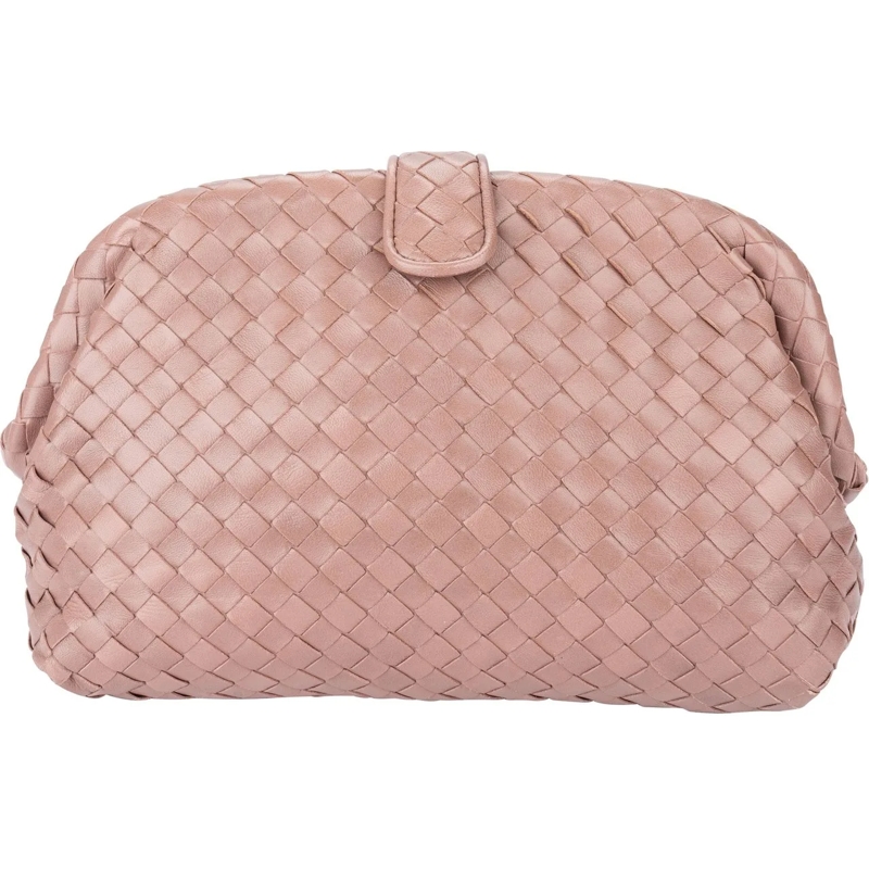Bottega Veneta Schultertasche Bottega Veneta Rose Intrecciato Leather The Lauren mehrfarbig