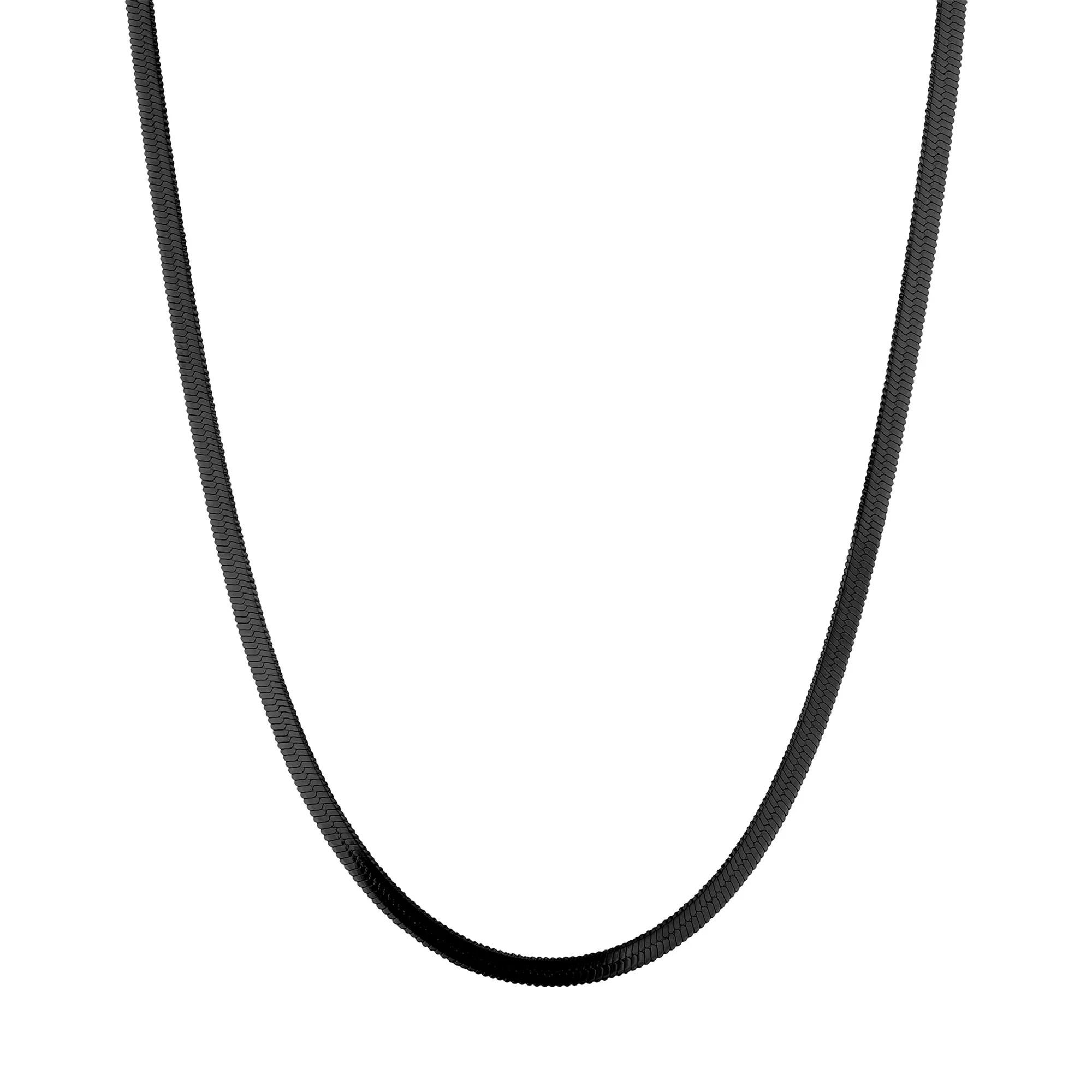 Thumbnail - Liebeskind Berlin Halsketten - Edelstahl Halskette - Gr. unisize - in Schwarz - für Damen