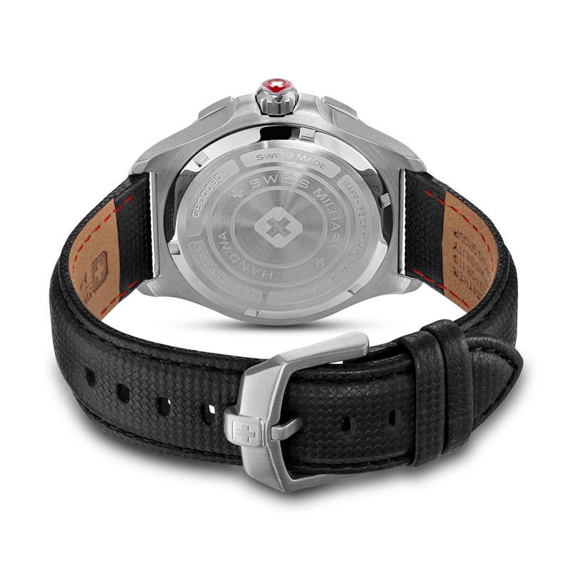 Swiss Military Hanowa Quarzuhr Quarzuhr Jockworth- Anzeige: 3 Zeiger- Qualität braun(Image 3)