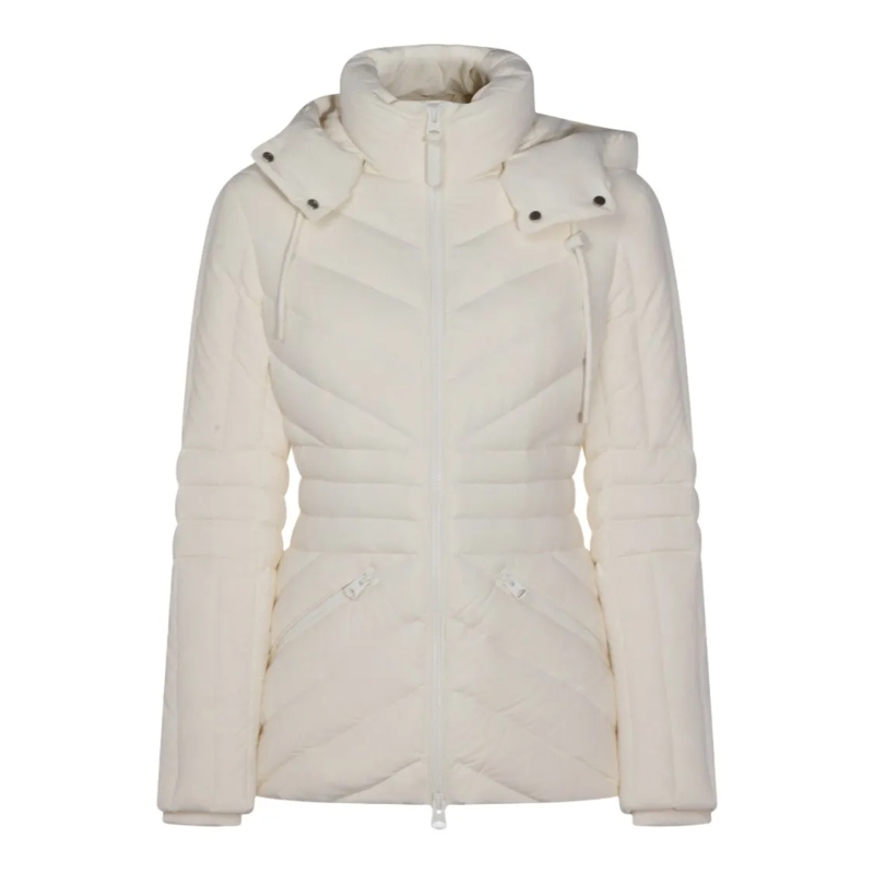 Mackage  Chevron Quilted Cream Down Jacket Grey