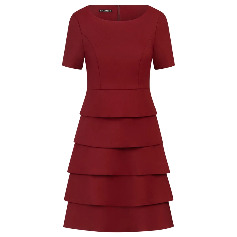 Kraimod Midikleid Cocktailkleid bordeaux