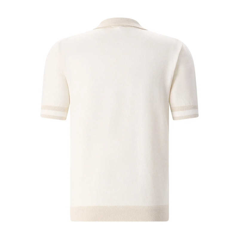 Altea Poloshirt Poloshirt aus Baumwolle & Leinen beige(Image 2)