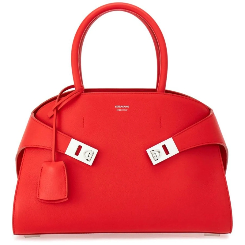 Salvatore Ferragamo Shopper Bags Red rot