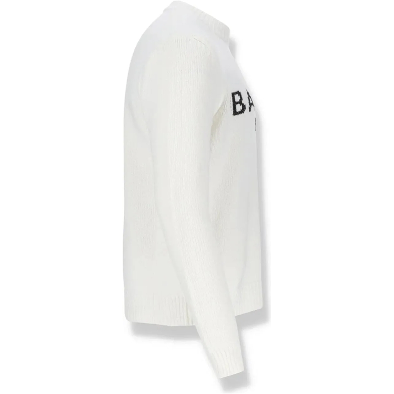 Balmain  Balmain Cotton Logo Sweater weiß(Image 3)