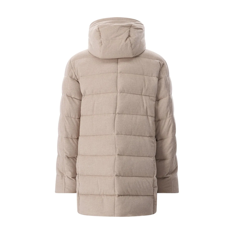 Moorer Gewatteerd jack Parka Saturno B5L aus Kaschmir beige(Image 3)