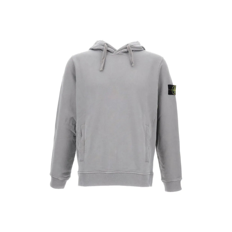Stone Island  Hooded Sweatshirt With Logo Detail Grey