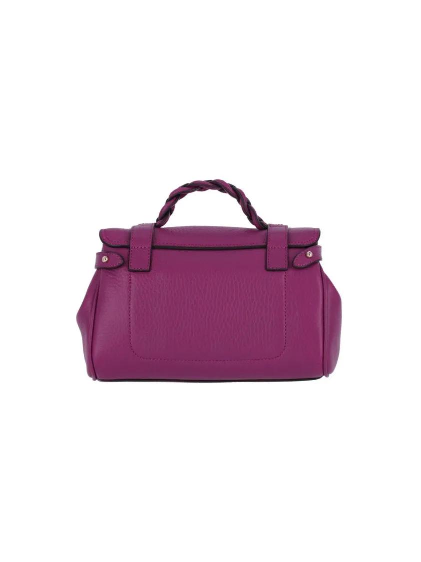 Mulberry Hobo bags Mini "Alexa" Bag In Textured Purple Leather in paars