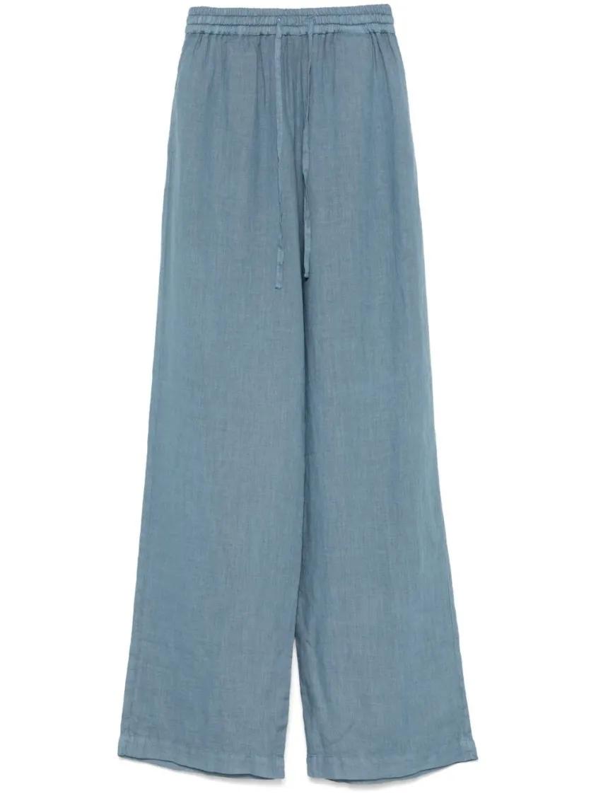 Thumbnail - Fay - Relaxed Fit Cerulean Blue Jeans With Drawstring Wa - Größe 26 - blau
