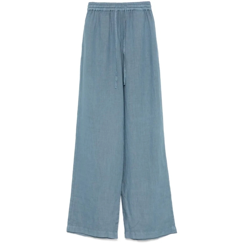 Fay Jeans Relaxed Fit Cerulean Blue Jeans With Drawstring Wa Blue