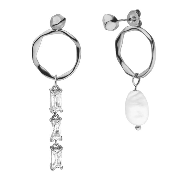 Purelei Ohrstecker Perlenohrringe Elua silber