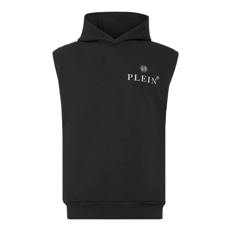 Philipp Plein Top Kapuzen-Sweatshirt Basic schwarz