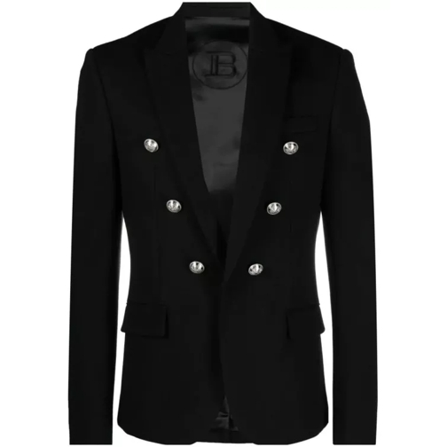 Balmain Black Open-Front Jacket Black 