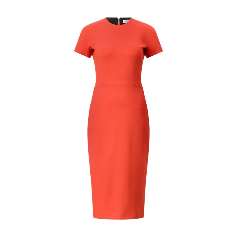 Victoria Beckham  Figurbetontes Kleid Orange
