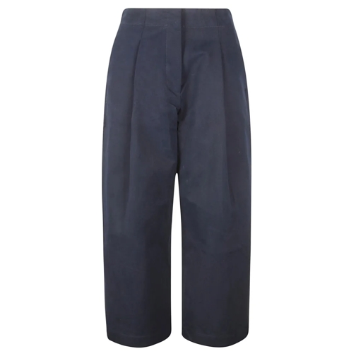 Studio Nicholson  Soft High-Waisted Trousers Blue