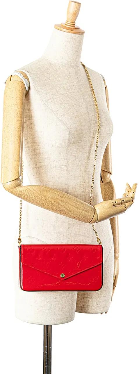 Thumbnail - Louis Vuitton Hobo Bags - 2015 Monogram Vernis Pochette Felicie - Gr. unisize - in Rot - für Damen