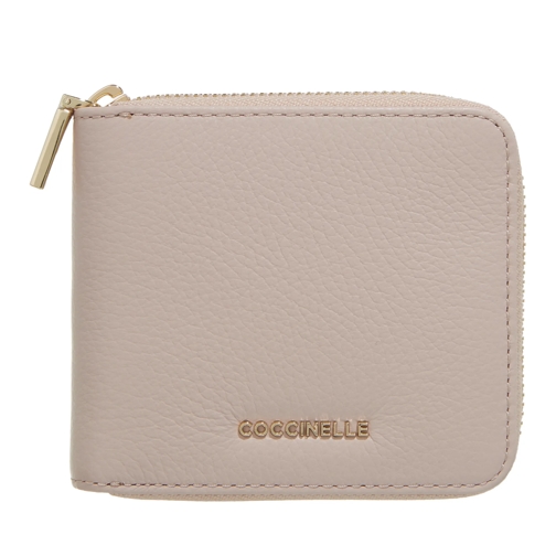 Coccinelle Metallic Soft Rosette Portemonnaie mit Zip-Around-Reißverschluss