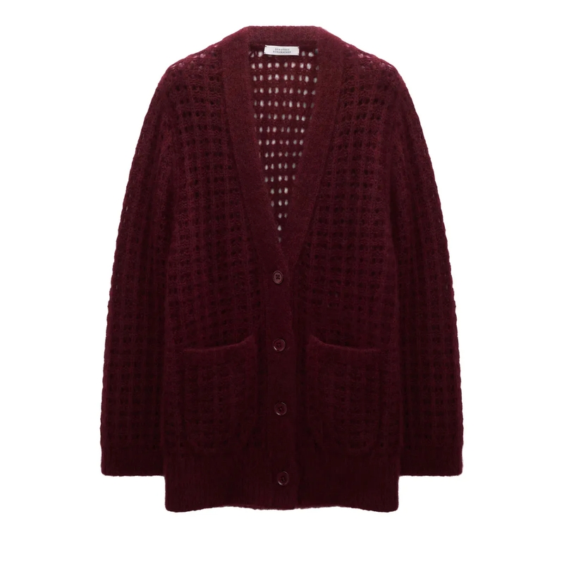 Dorothee Schumacher Vest LUXURY LOVE cardigan merlot