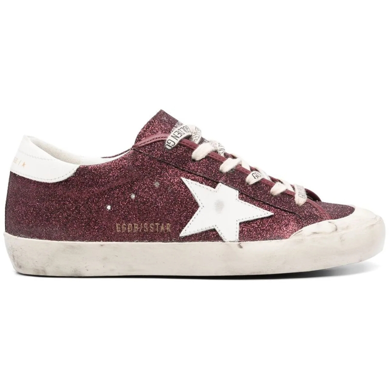 Golden Goose Low-Top-Sneaker Sneakers Bordeauxwhite rot