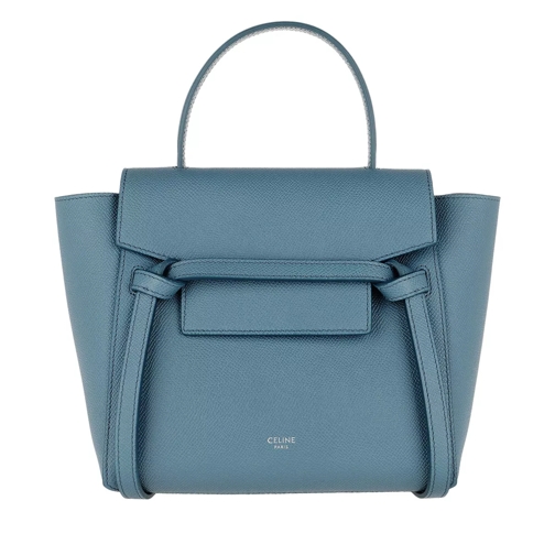 Celine Nano Belt Bag Grained Calfskin Slate Blue Crossbody Bag