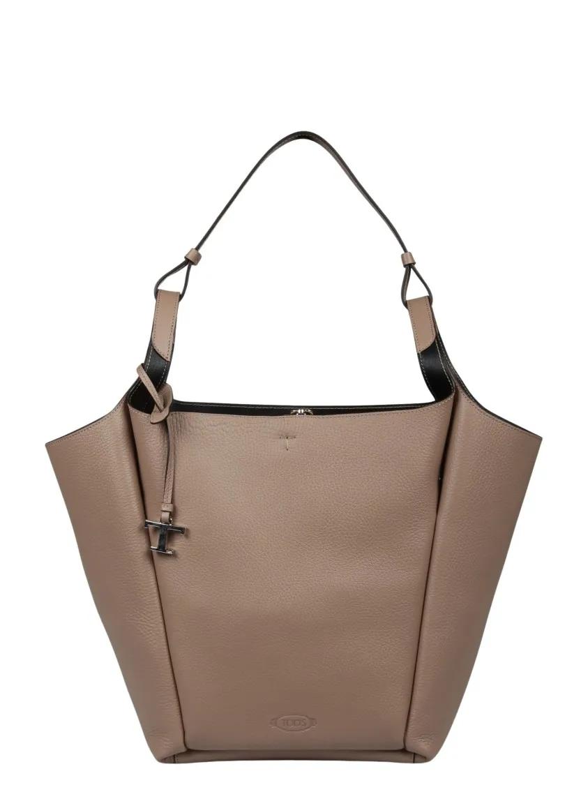 Tod%27s Beuteltasche - Logo Bucket Bag - Gr. unisize - in Braun - für Damen