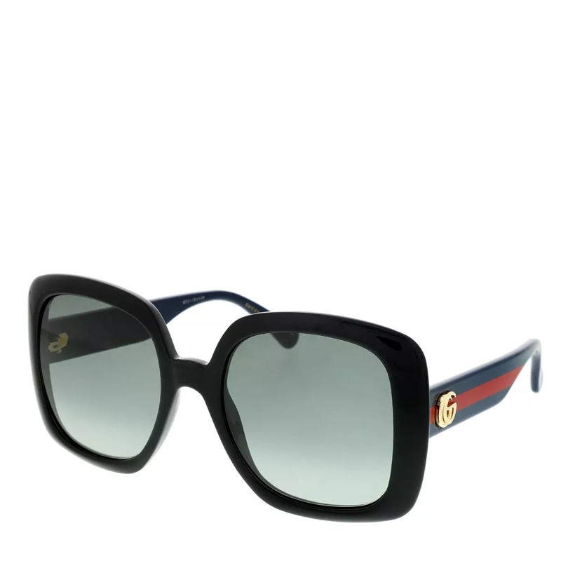 Gucci Sonnenbrille GG0713S-001 55 Sunglasses Black-Blue-Grey