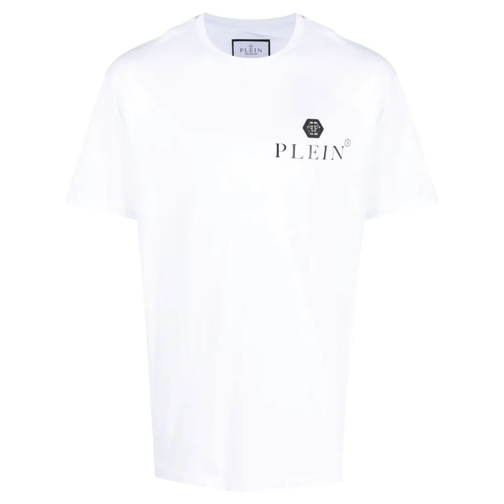 Philipp Plein T-shirts Logo-Plaque Cotton T-Shirt White