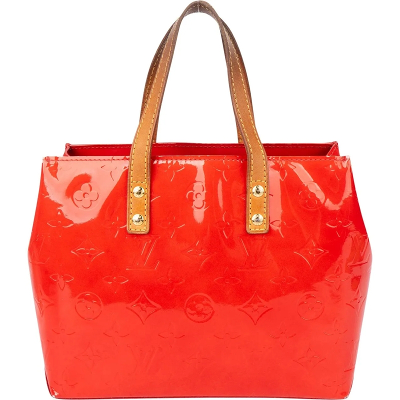 Louis Vuitton Tote Louis Vuitton Vernis Monogram Reade PM Handbag rot