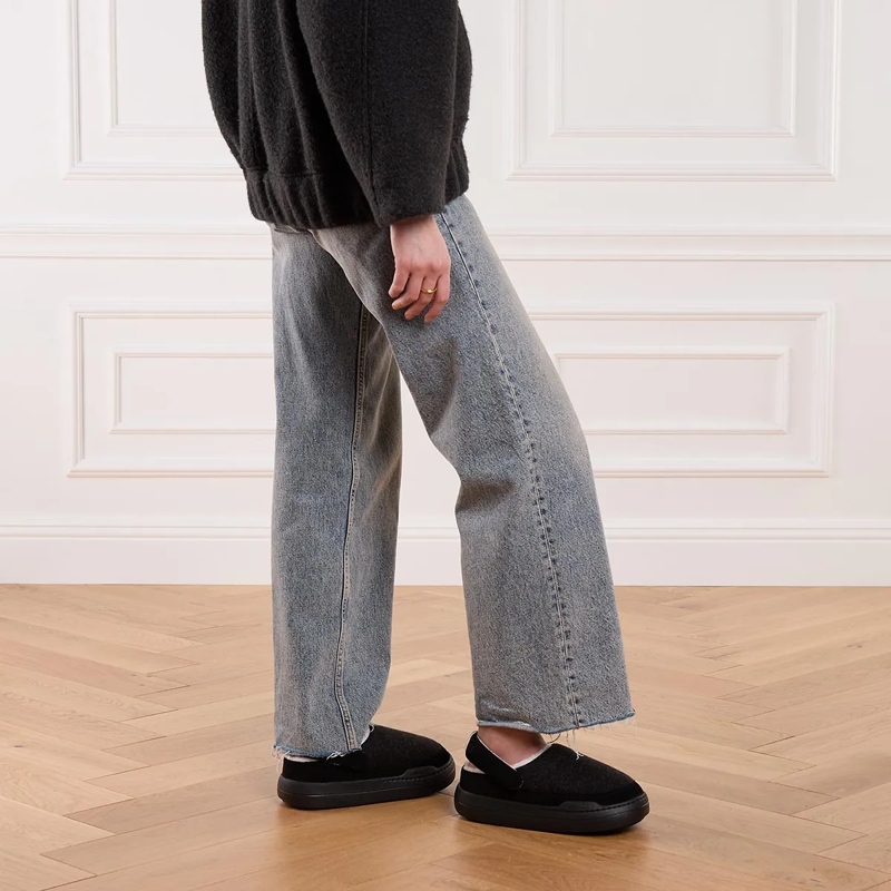 Moonboot Hausschuhe Mb Park Clog Fel Black Melange(Image 3)