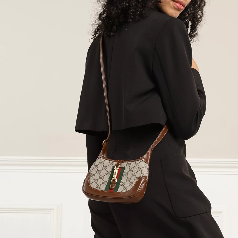 Gucci Mini sac Jackie 1961 Mini Crossbody Bag Beige Ebony/Brown Sugar(Image 3)