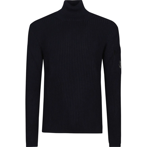 CP Company  Re-wool Turtle Neck Sweater Blue blau