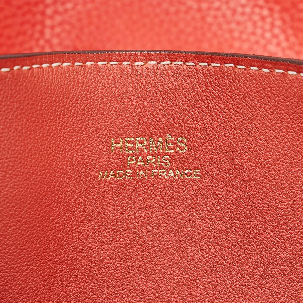 Hermès Shoppers 2014 Clemence Double Sens 36 in rood