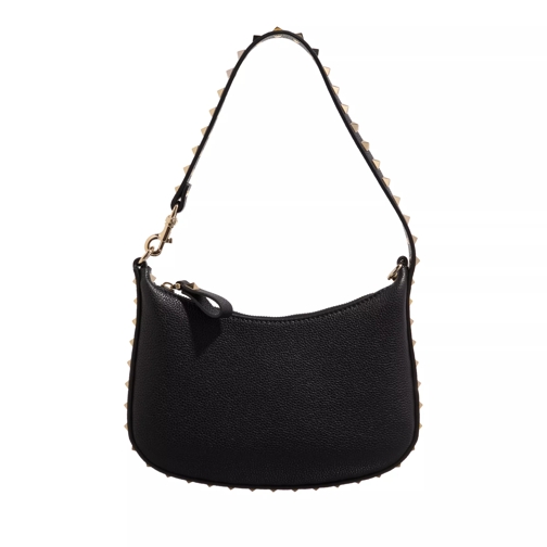 Valentino Garavani Rockstud Mini Hobo Bag Black Axelremsväska