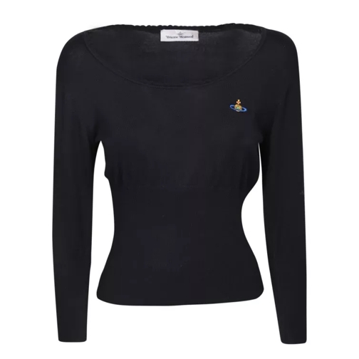 Vivienne Westwood Logo On The Chest Sweater Black 