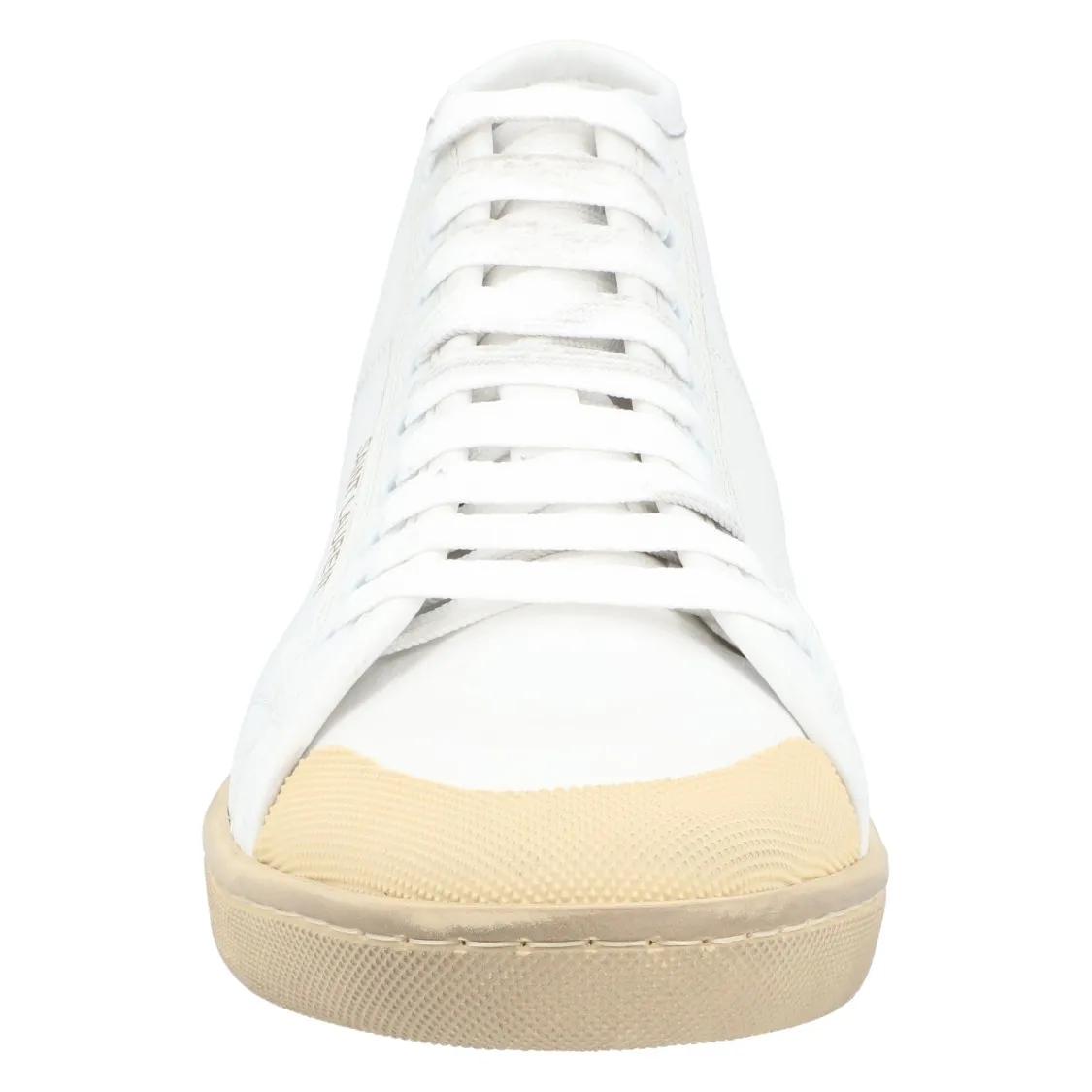 Thumbnail - Saint Laurent Low-Top Sneaker - Court Classic Sl-39 Mid 'Off-White' - Gr. 36,5 (EU) - in Weiß - für Damen