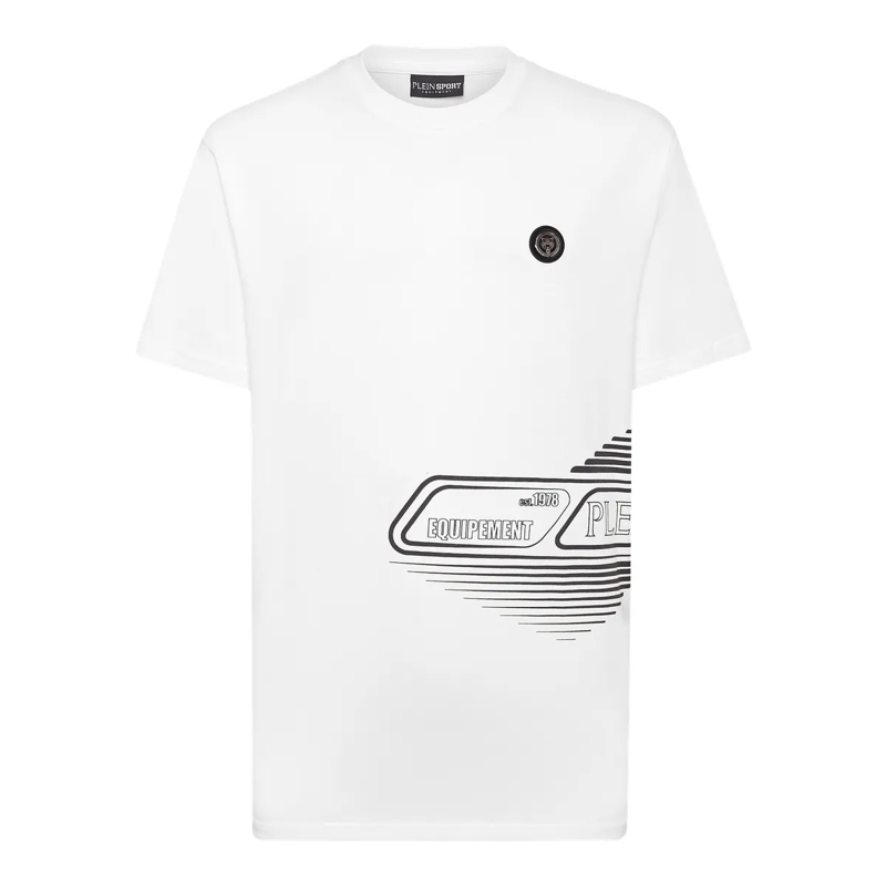 Plein Sport T-Shirt T-Shirt Rundhalsausschnitt weiss