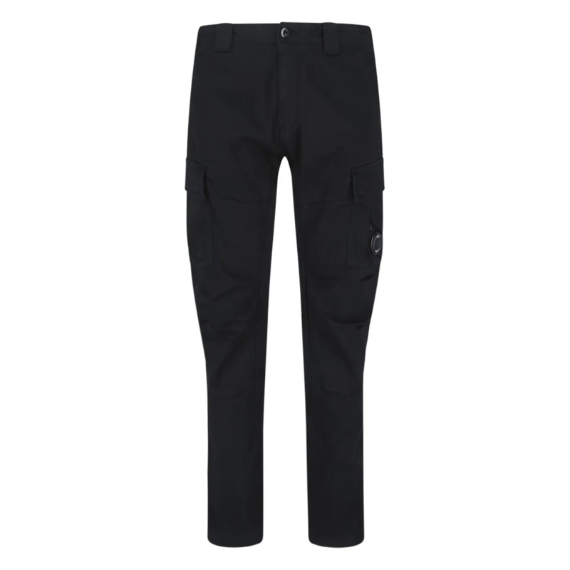 CP Company Pantalon de costume Straight Cut Trousers With Clean Silhouette Black