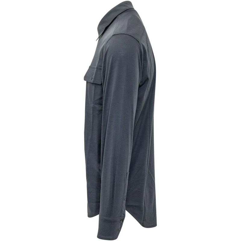 Tom Ford Legeres Oberteil Camicia Military con Tasche blau(Image 3)