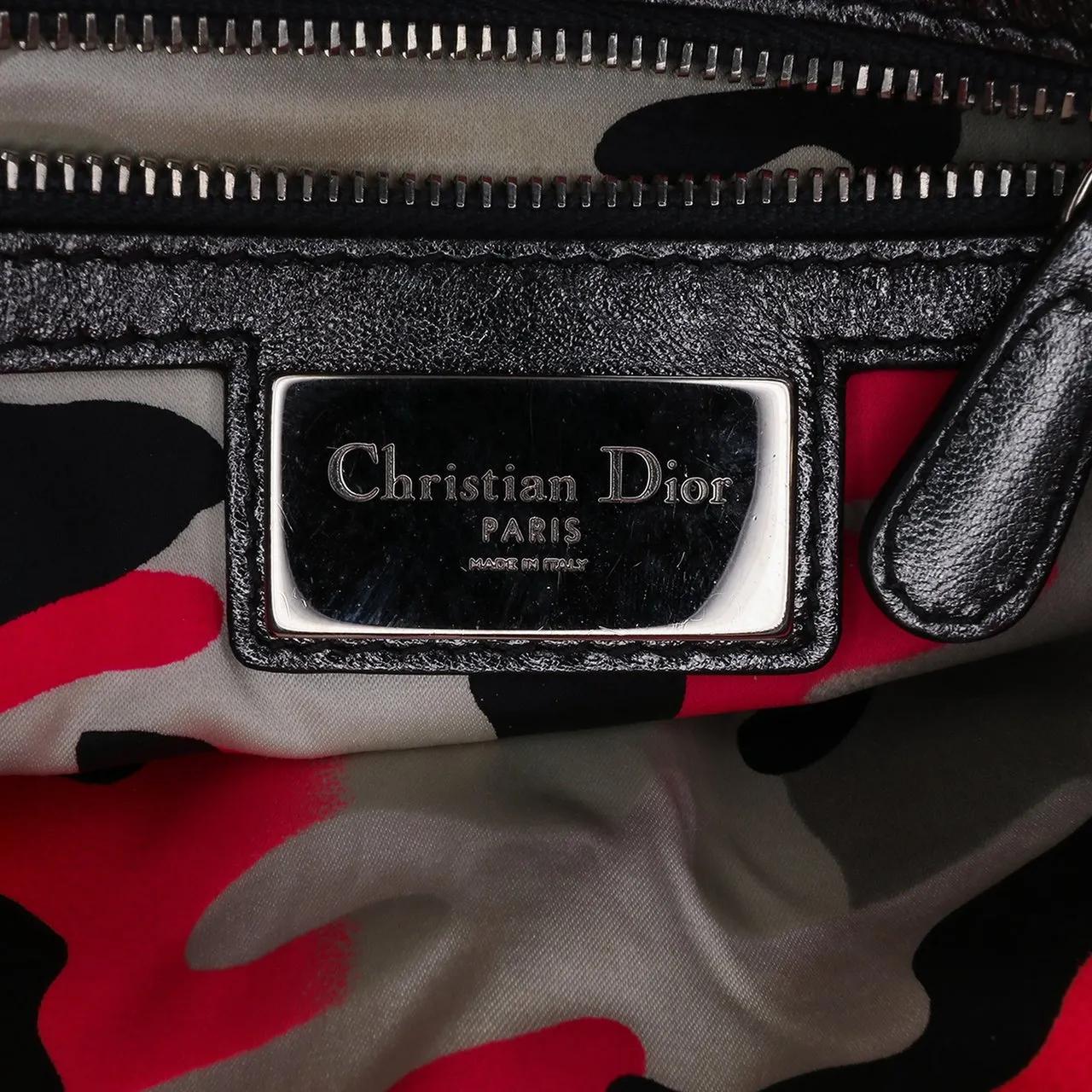 Thumbnail - Christian Dior Hobo Bags - Anselm Reyle Medium Metallic Lambskin Cannage Lady - Gr. unisize - in Grau - für Damen