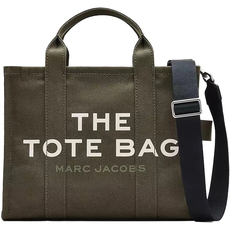 Marc Jacobs Fourre-tout Rectangular Tote Bag In Durable Cotton Grey