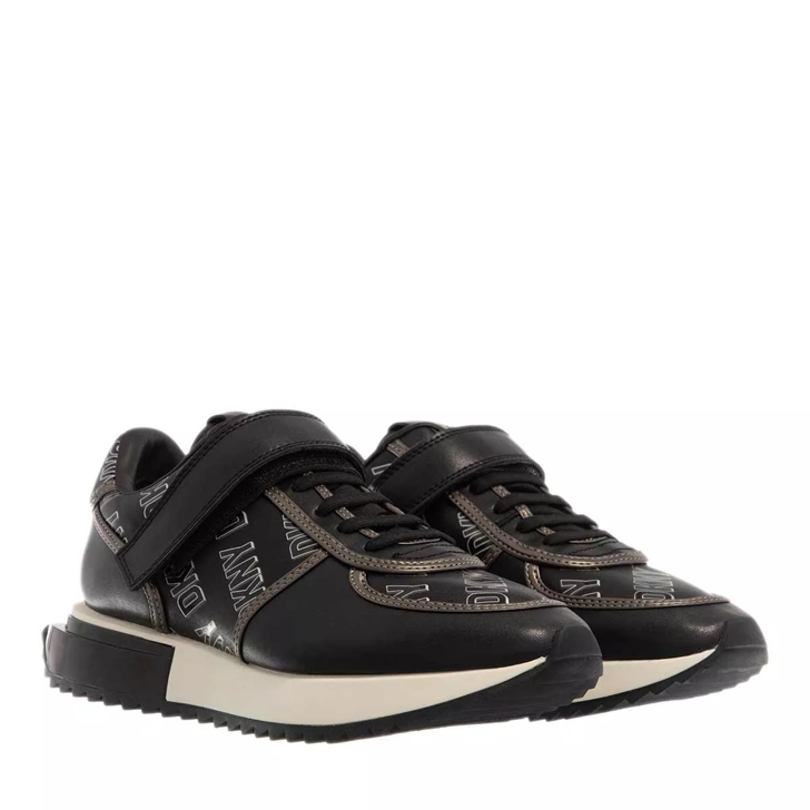 DKNY Pamm Lace Up Sneaker Black/White