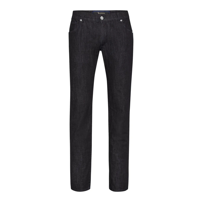 BILLIONAIRE Jeans mit geradem Bein Jeans Regular Fit dunkel-blau
