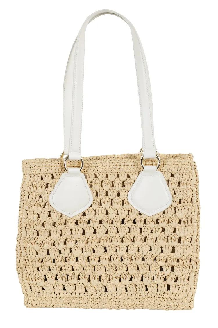 Lancel Shoppers & Totes Raffia Bag in beige
