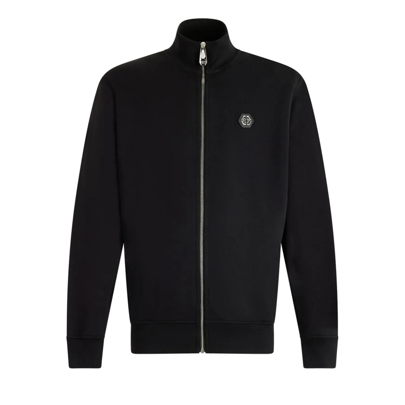 Philipp Plein Übergangsjacke Tracksuit Jacket Painted Skull schwarz