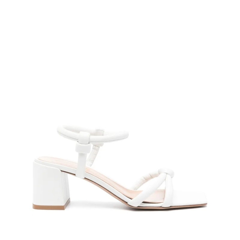 Gianvito Rossi Sandales White Flats With Padded Straps White