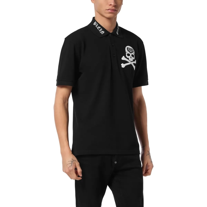 Philipp Plein Top Polohemd Skull schwarz(Image 3)