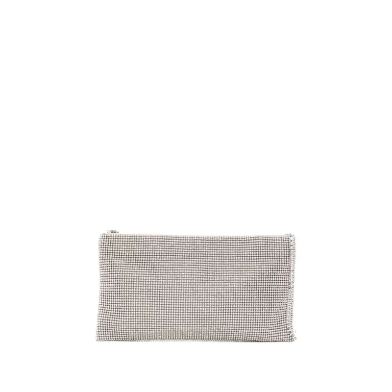 Benedetta Bruzziches Schultertasche Silver Metal Shoulder Bag Grey