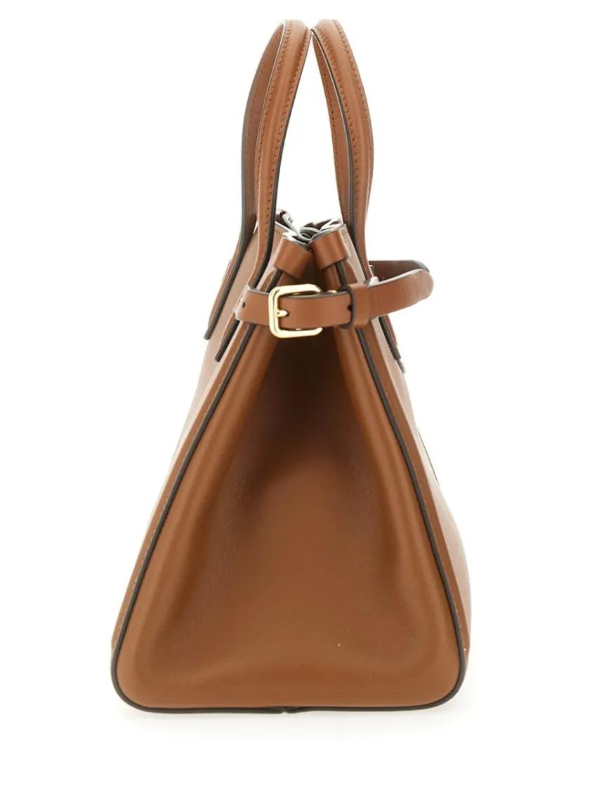 Valentino Garavani Shoppers & Totes Small "Antibes" Calfskin Shopping Bag in bruin