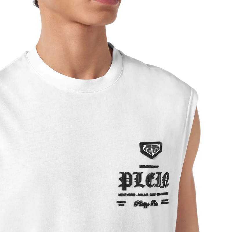 Philipp Plein T-Shirt T-Shirt Rundhalsausschnitt Ss weiss(Image 5)